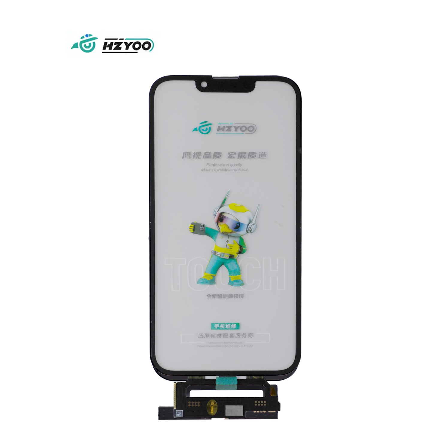 HZYOO TOUCH CON OCA PARA IPHONE SERIE 12 - 15PM CON CAMBIO DE IC