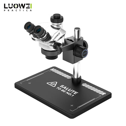 LUOWEI MICROSCOPIO TRINOCULAR GEEK FUTURE LW-TR02-B3TV CON ARO DE LUZ LS01