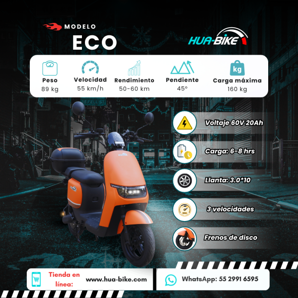 HUA-BIKE BICICLETA ELECTRICA ECO