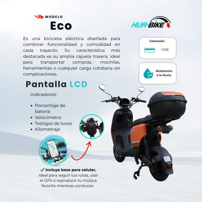 HUA-BIKE BICICLETA ELECTRICA ECO