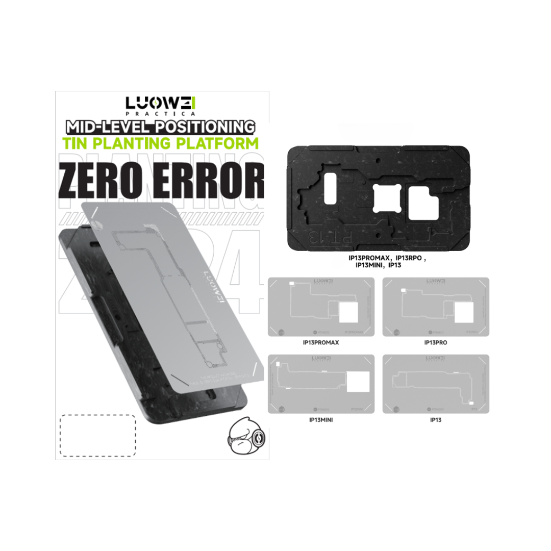 LUOWEI PLATAFORMA CON STENCIL PARA INTERPOSER IPHONE SERIES 13
