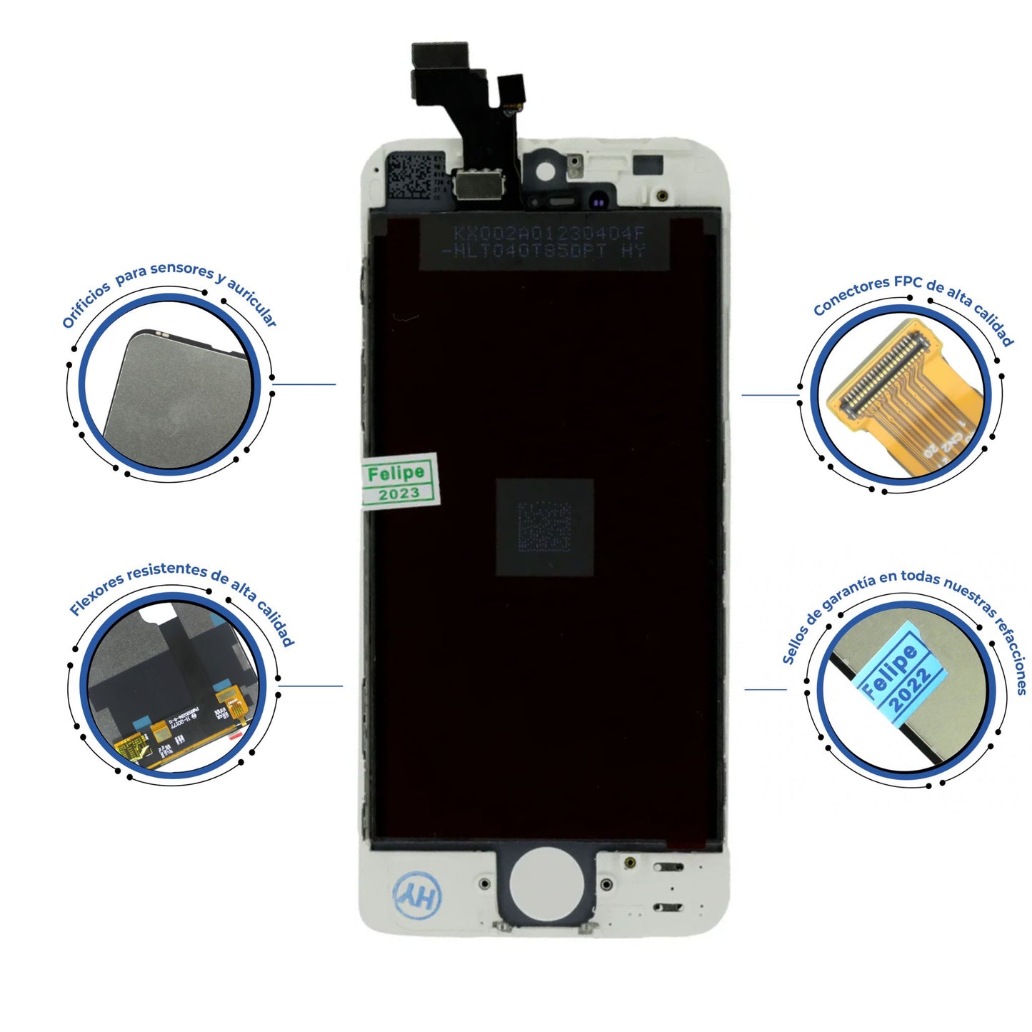 PANTALLA IPHONE 5G BLANCO