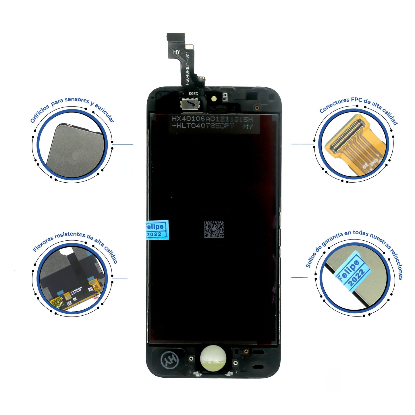 PANTALLA IPHONE 5S, SE NEGRO