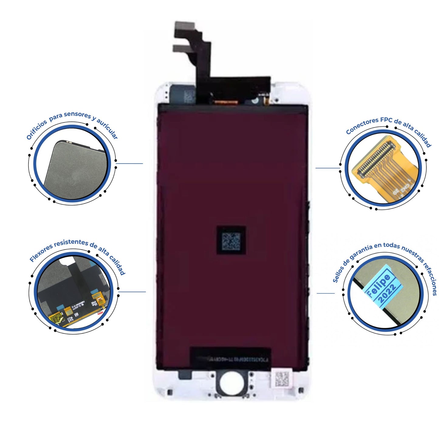 PANTALLA IPHONE 6G BLANCO