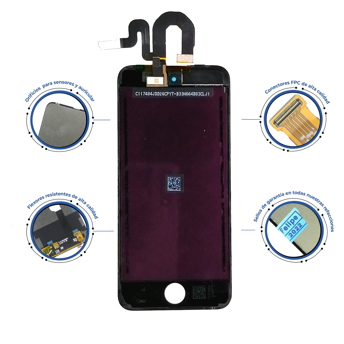 PANTALLA IPOD 5 NEGRO