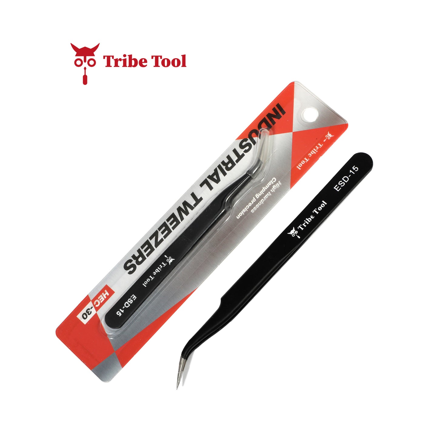 TRIBE TOOL PINZA ANTIESTATICA CURVA ESD-15