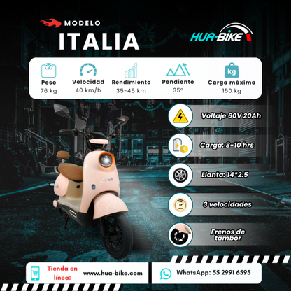 HUA-BIKE BICICLETA ELECTRICA ITALIA