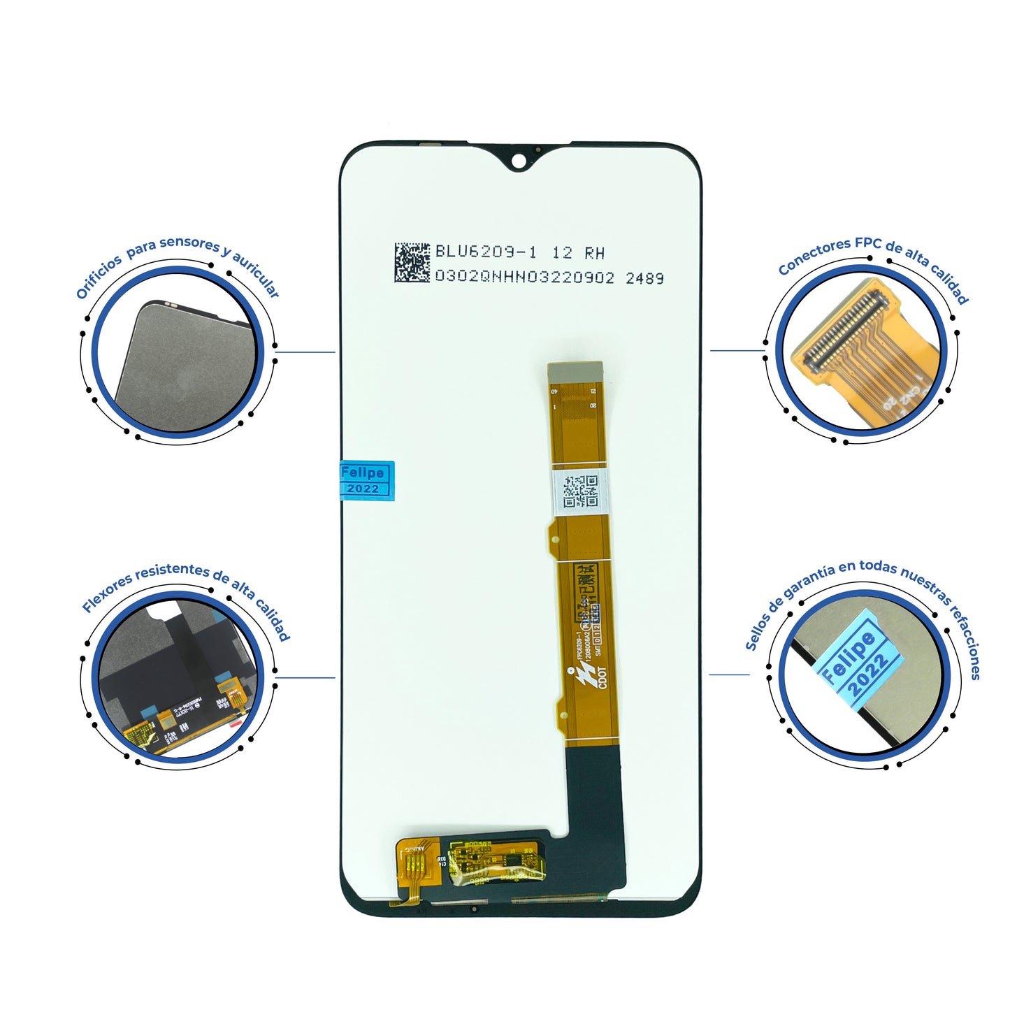 PANTALLA ALCATEL 1S 2020 , 5028 NEGRO