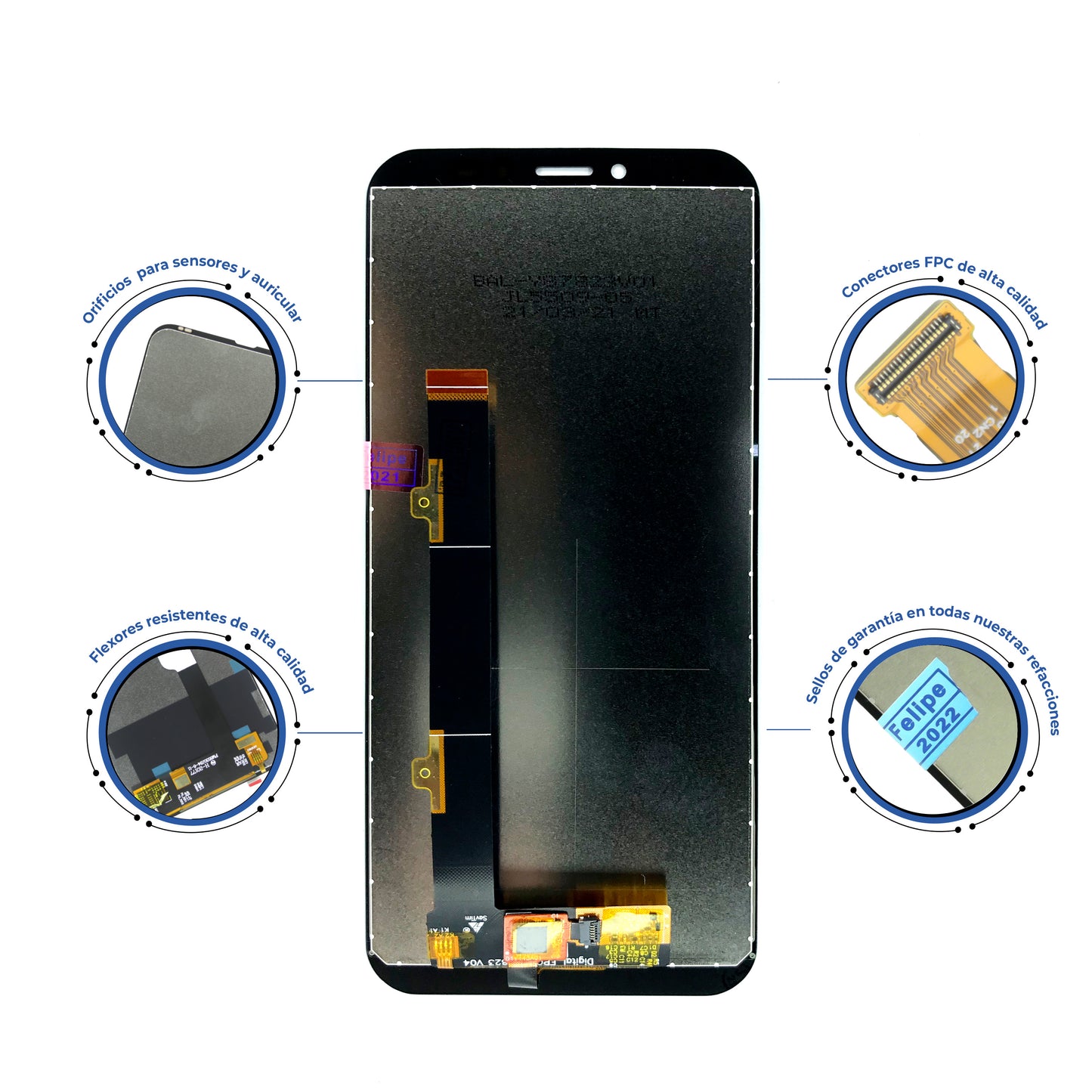 PANTALLA ALCATEL 1B , 5002A NEGRO