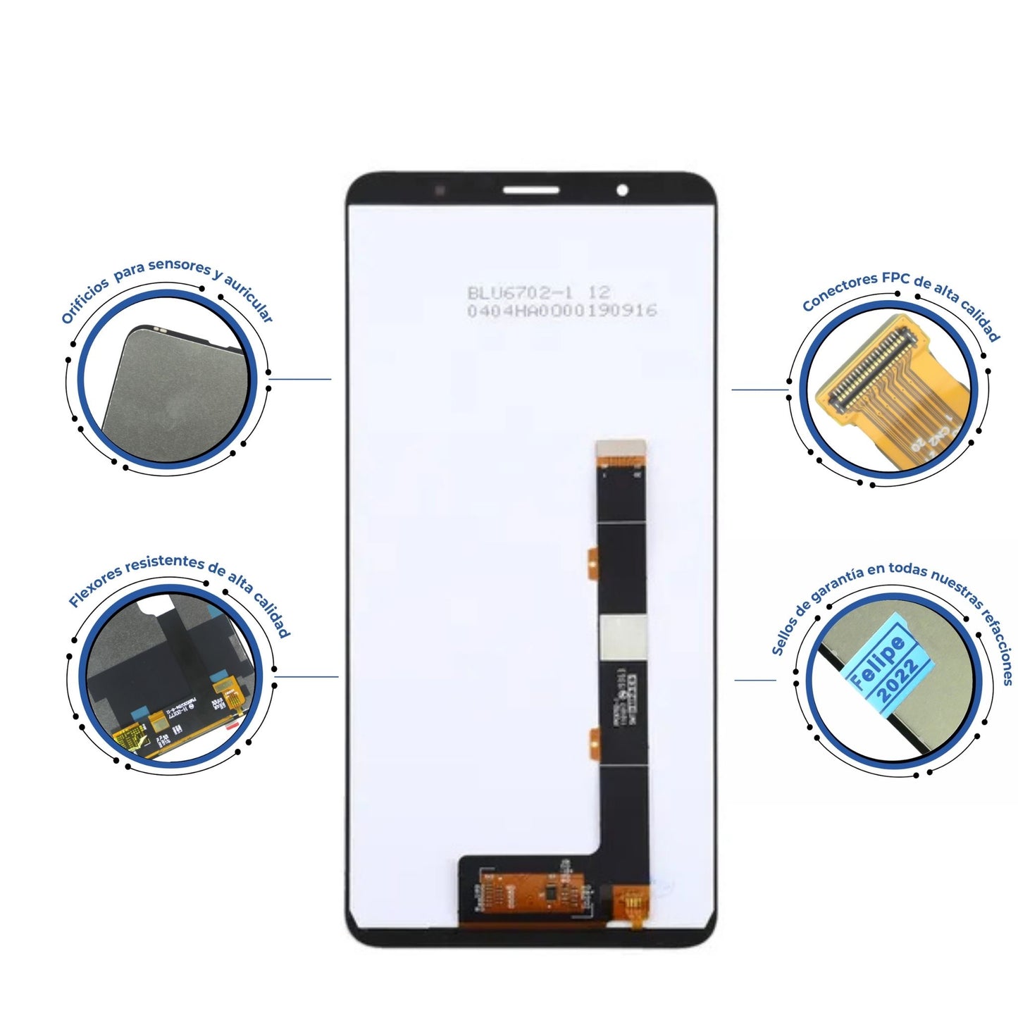 PANTALLA ALCATEL 3C 2019 , 5006G NEGRO