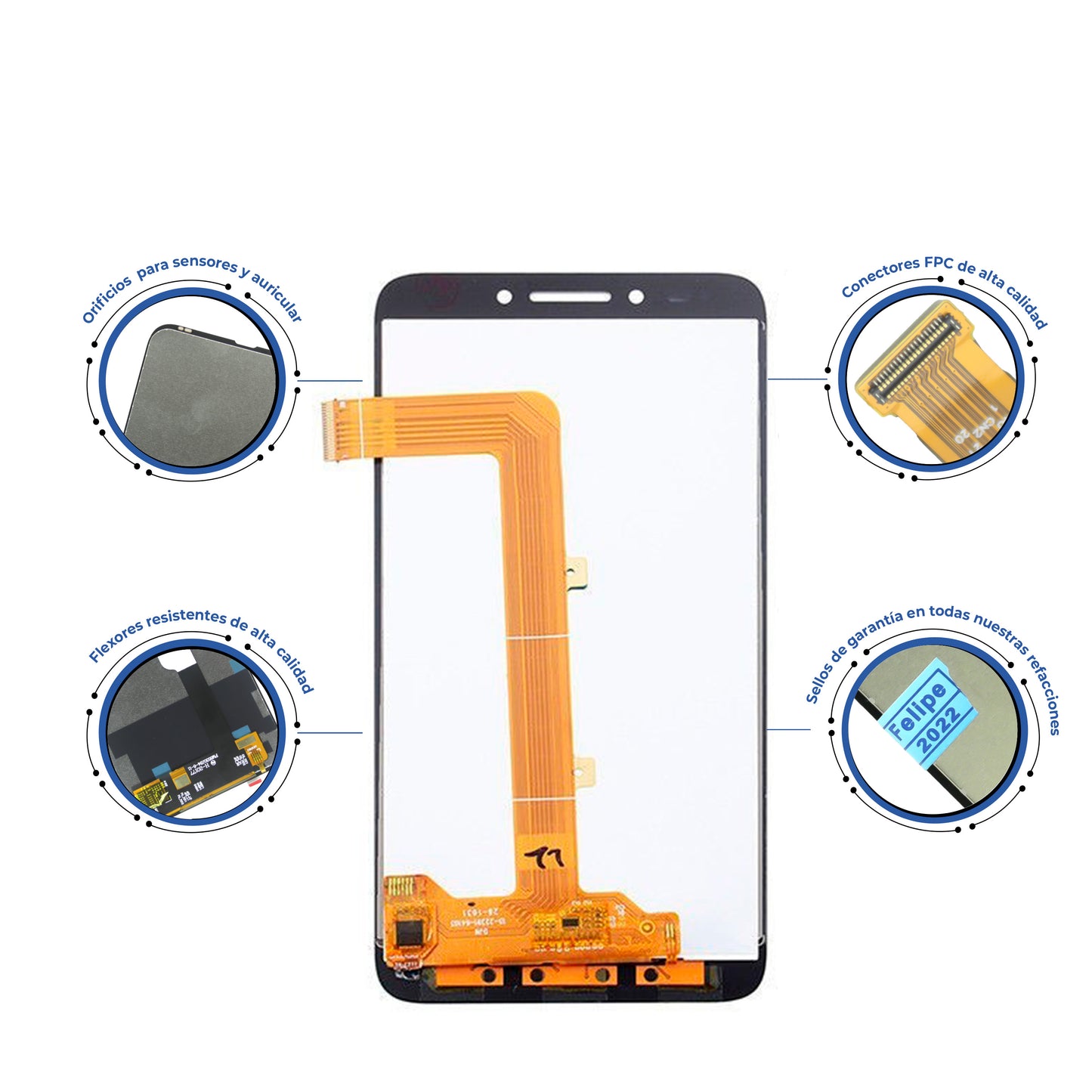 PANTALLA ALCATEL PIXI 4 , 5.5" , 5012