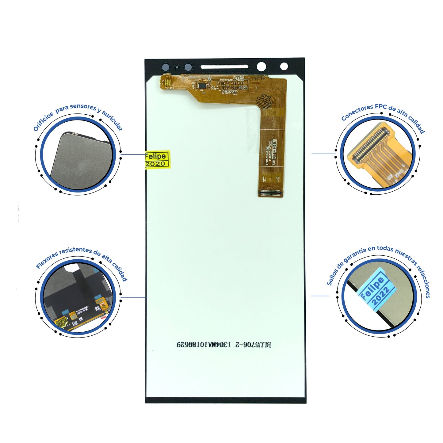 PANTALLA ALCATEL 5 , 5086 NEGRO