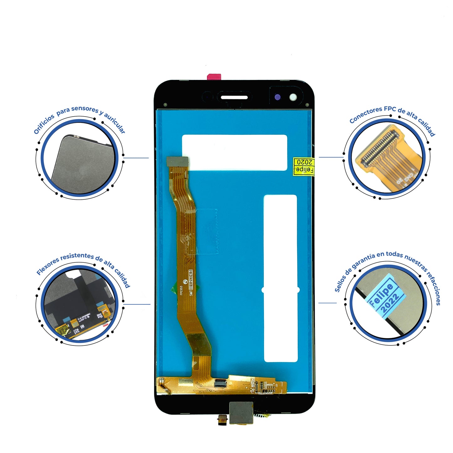 PANTALLA HUAWEI G ELITE PLUS DORADO