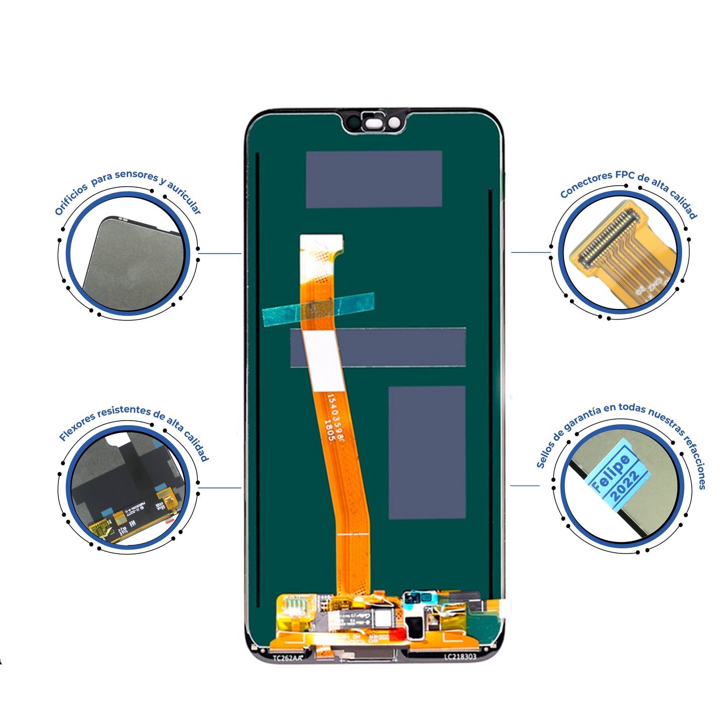 PANTALLA HONOR 10 NEGRO