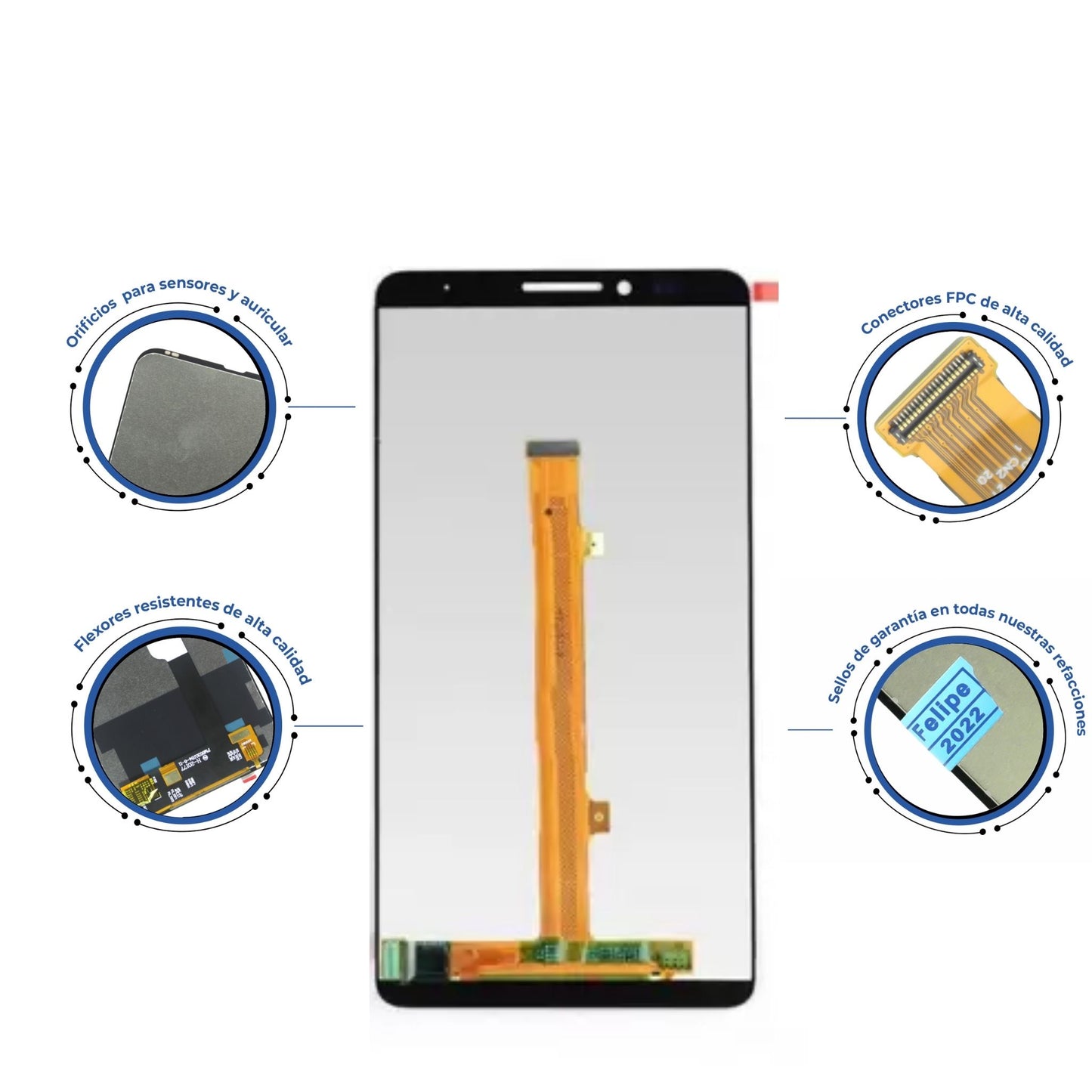 PANTALLA HUAWEI MATE 7 NEGRO