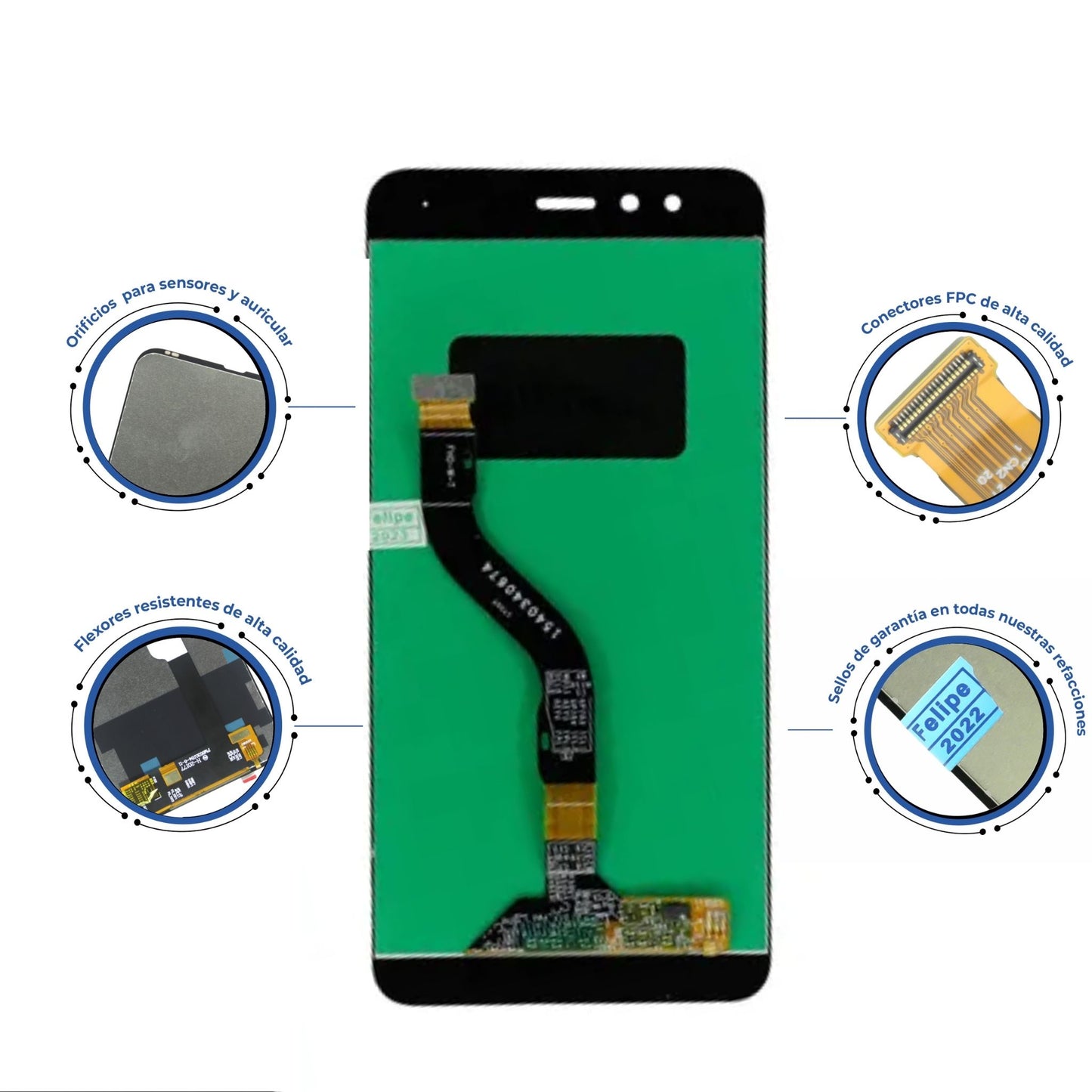 PANTALLA HUAWEI P10 LITE BLANCO WAS-LX3