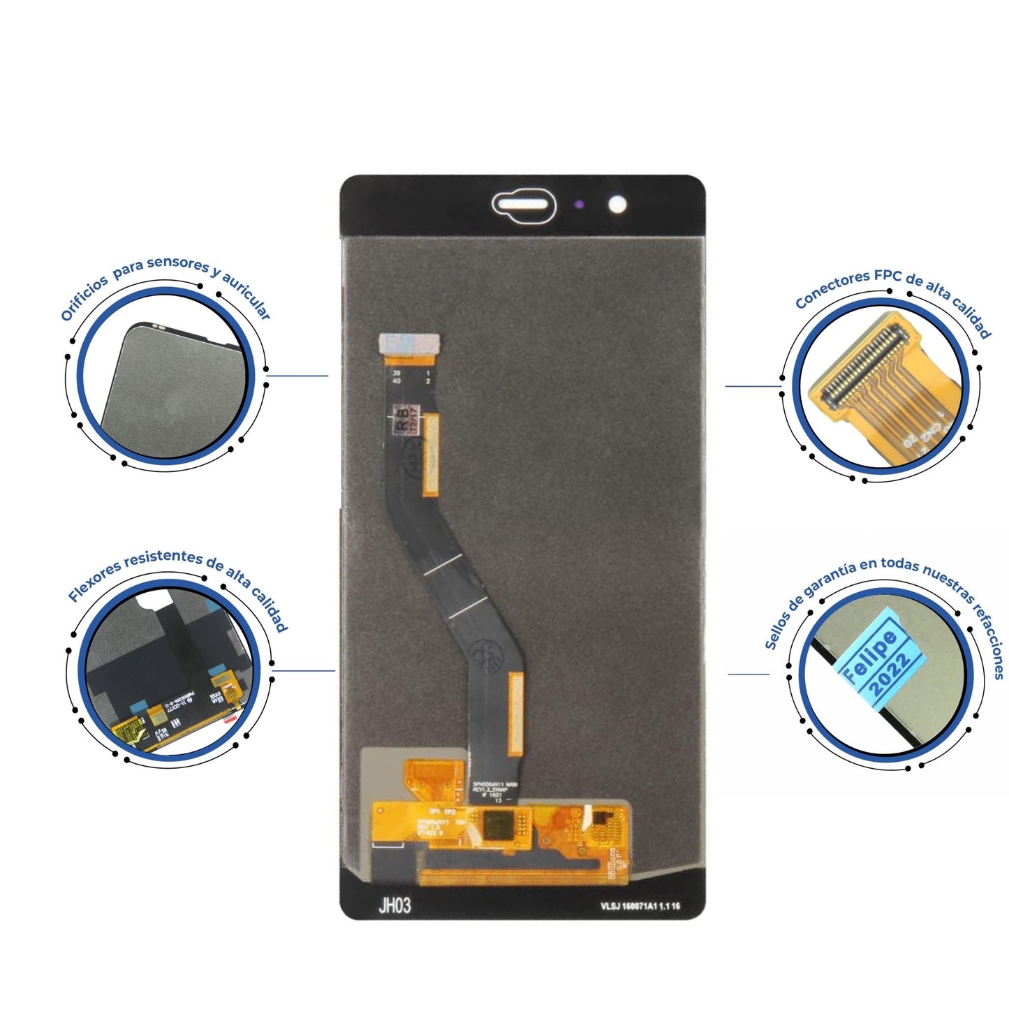 PANTALLA HUAWEI P9 PLUS DORADO VIE-L09