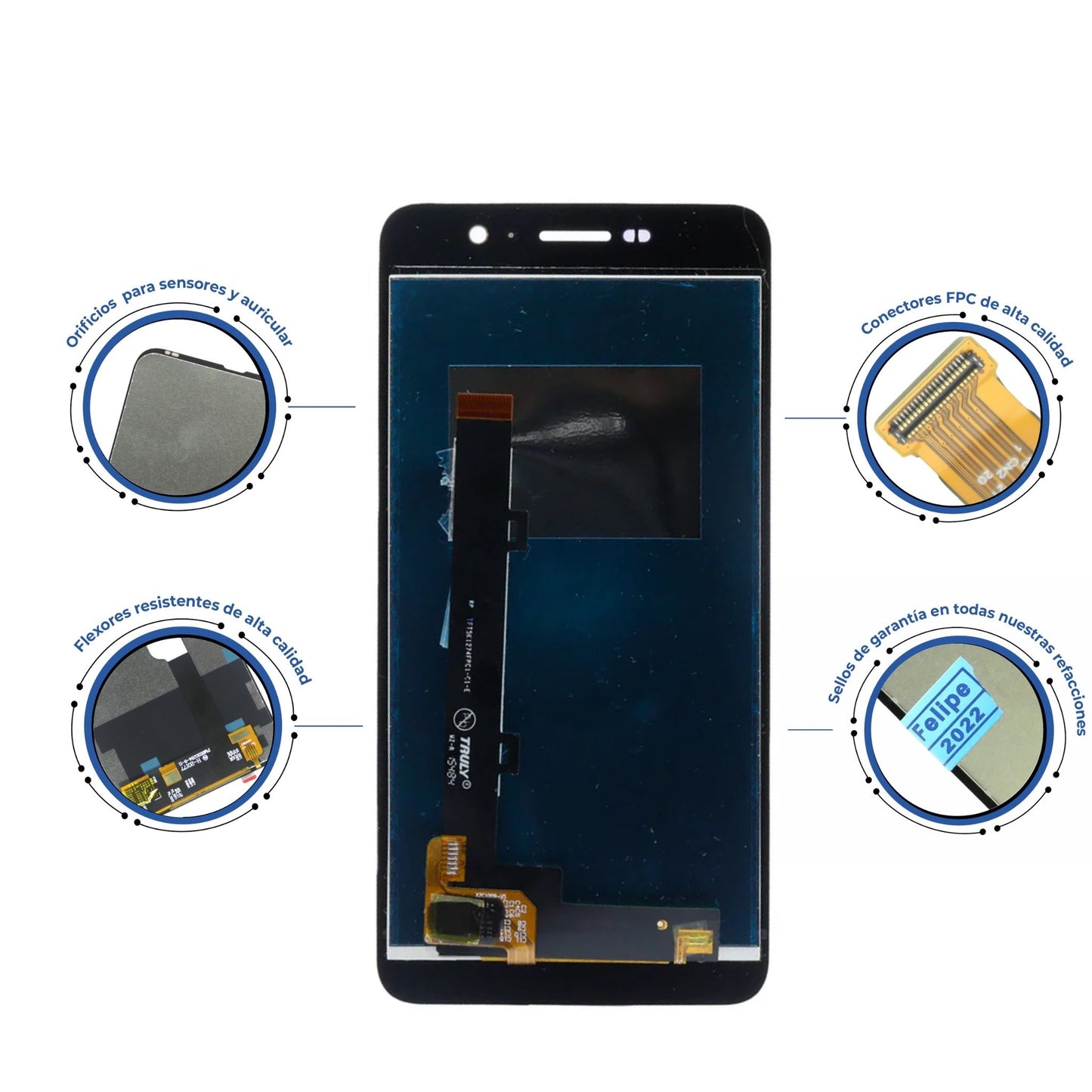 PANTALLA HUAWEI Y6 PRO DORADO