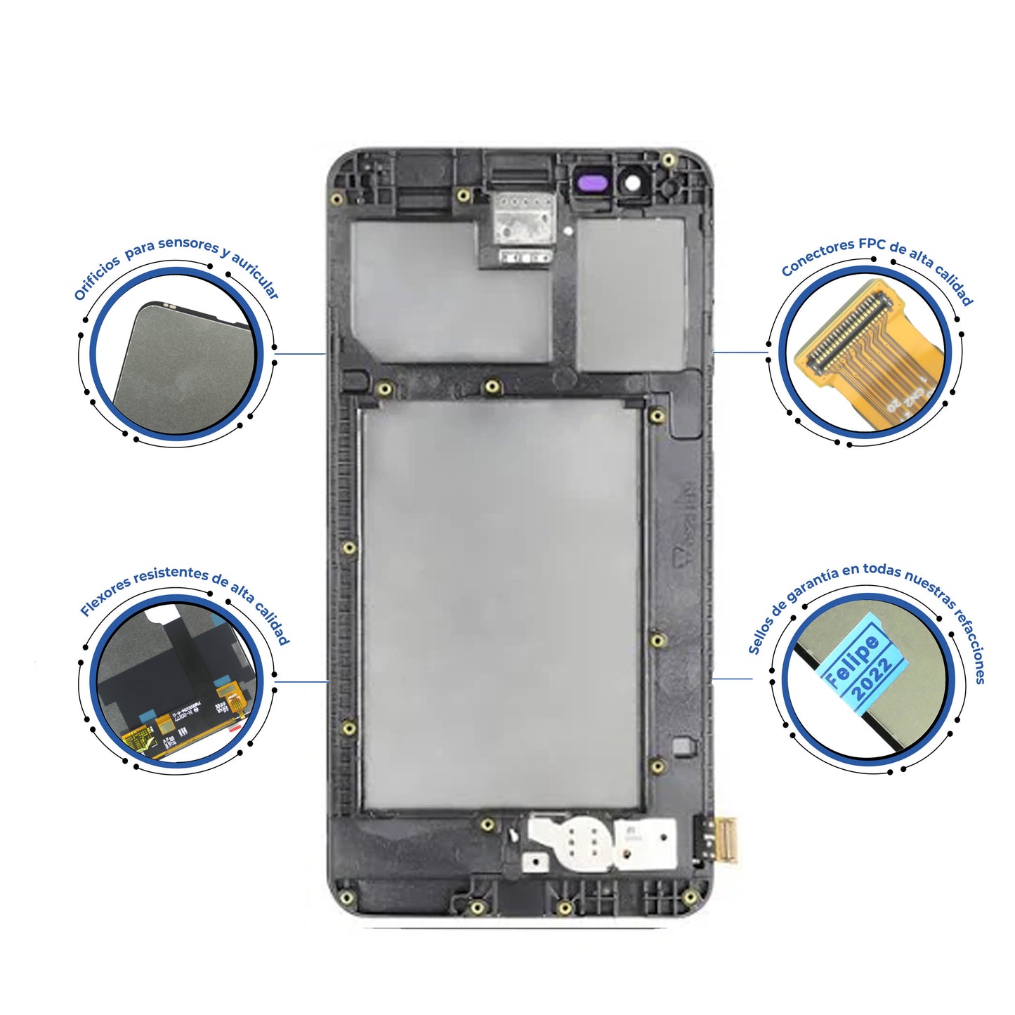 PANTALLA LG K4 2017 X230/k4 2018 C/MARCO NEGRO