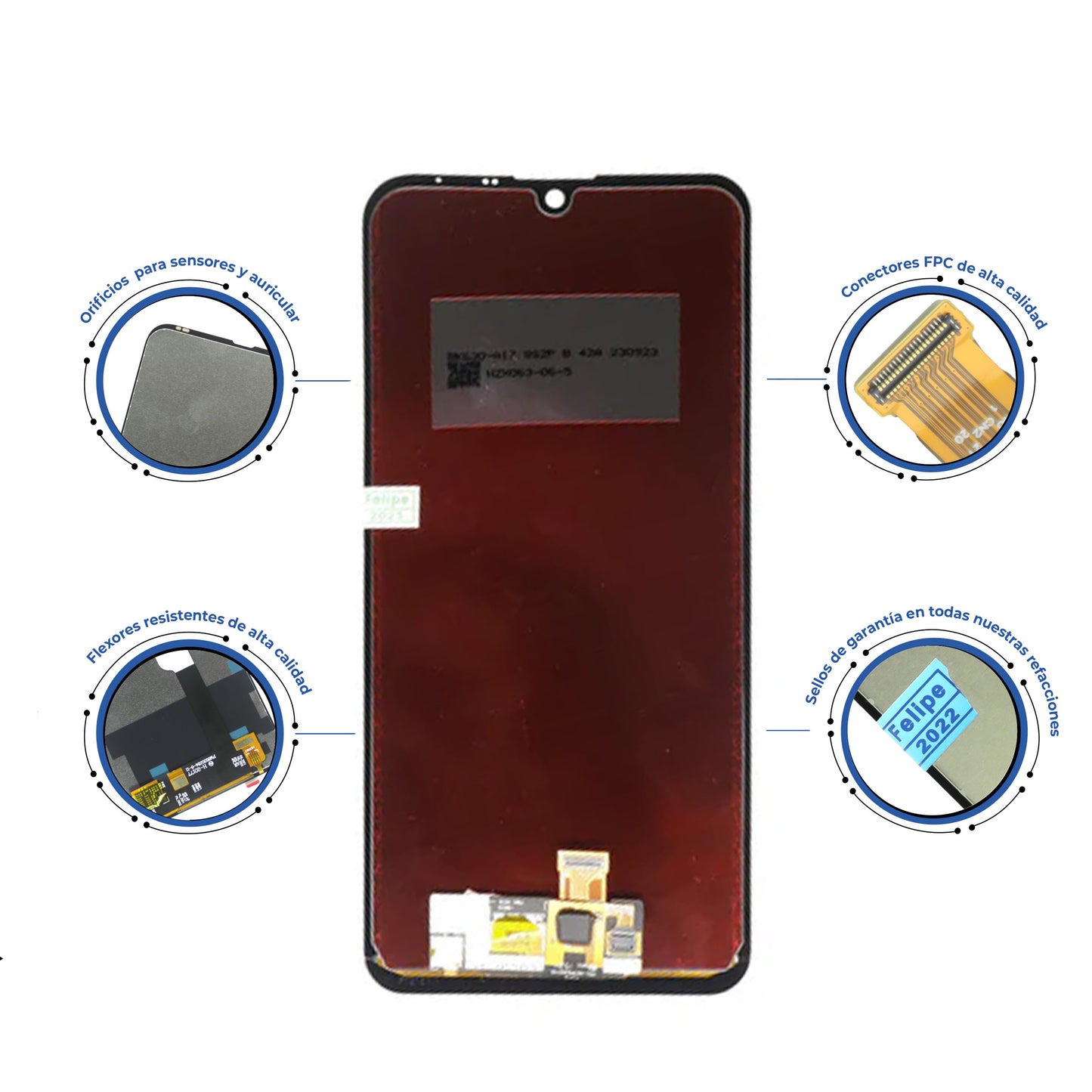 PANTALLA LG K50 /  Q60 / X520 / X525 NEGRO