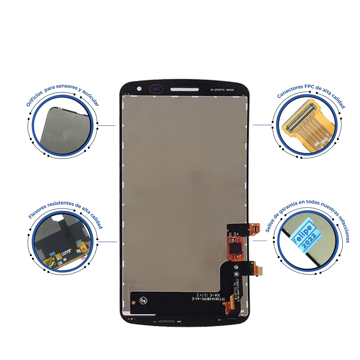 PANTALLA LG K5 , Q6 NEGRO