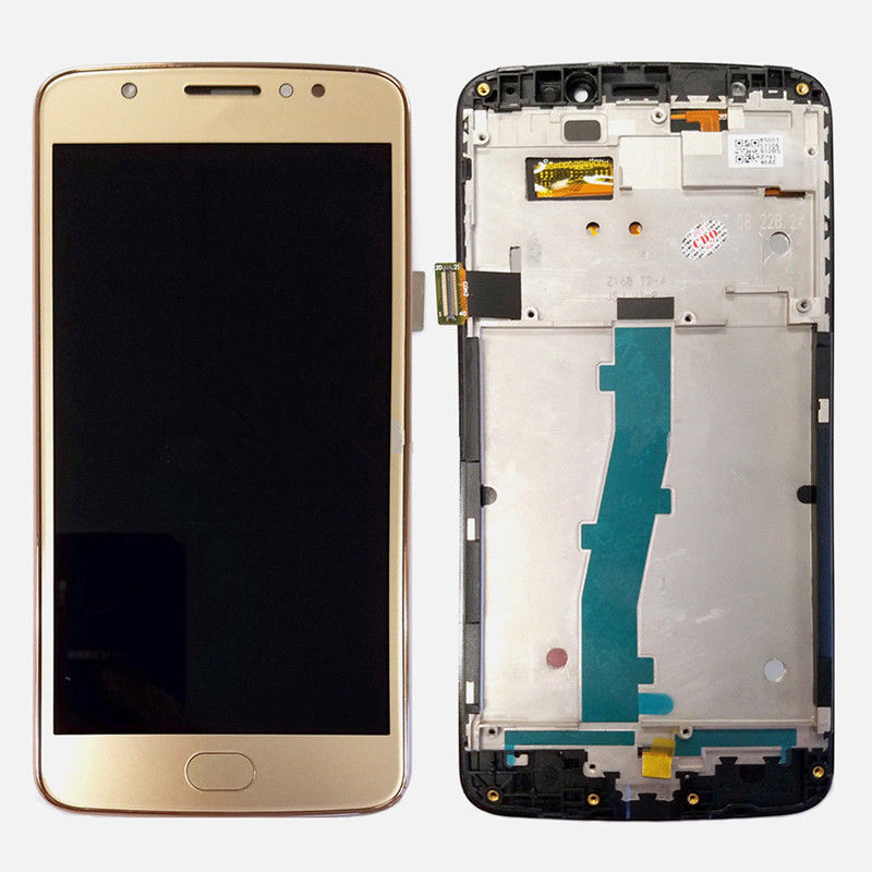 PANTALLA MOTOROLA E4 CON MARCO DORADO