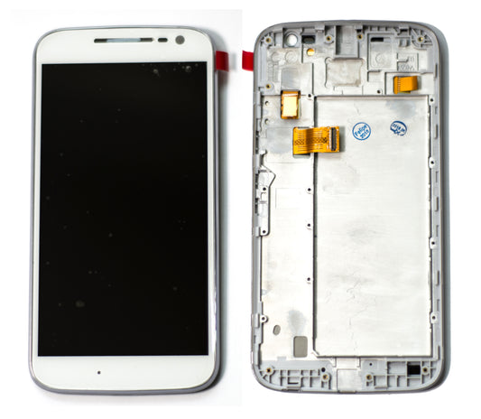 PANTALLA MOTOROLA G4 CON MARCO BLANCO