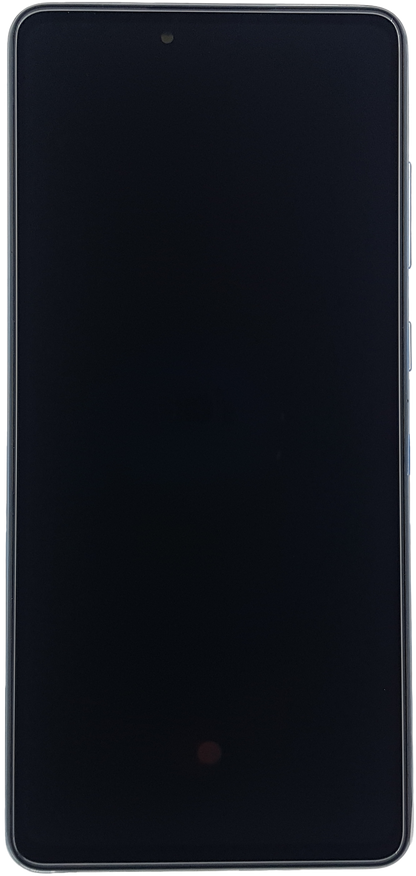 PANTALLA RECORTADA SAMSUNG A72 , A725 CON MARCO AZUL OLED