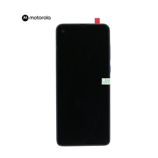 PANTALLA PARA MOTOROLA ONE VISION CON MARCO AZUL ORIGINAL