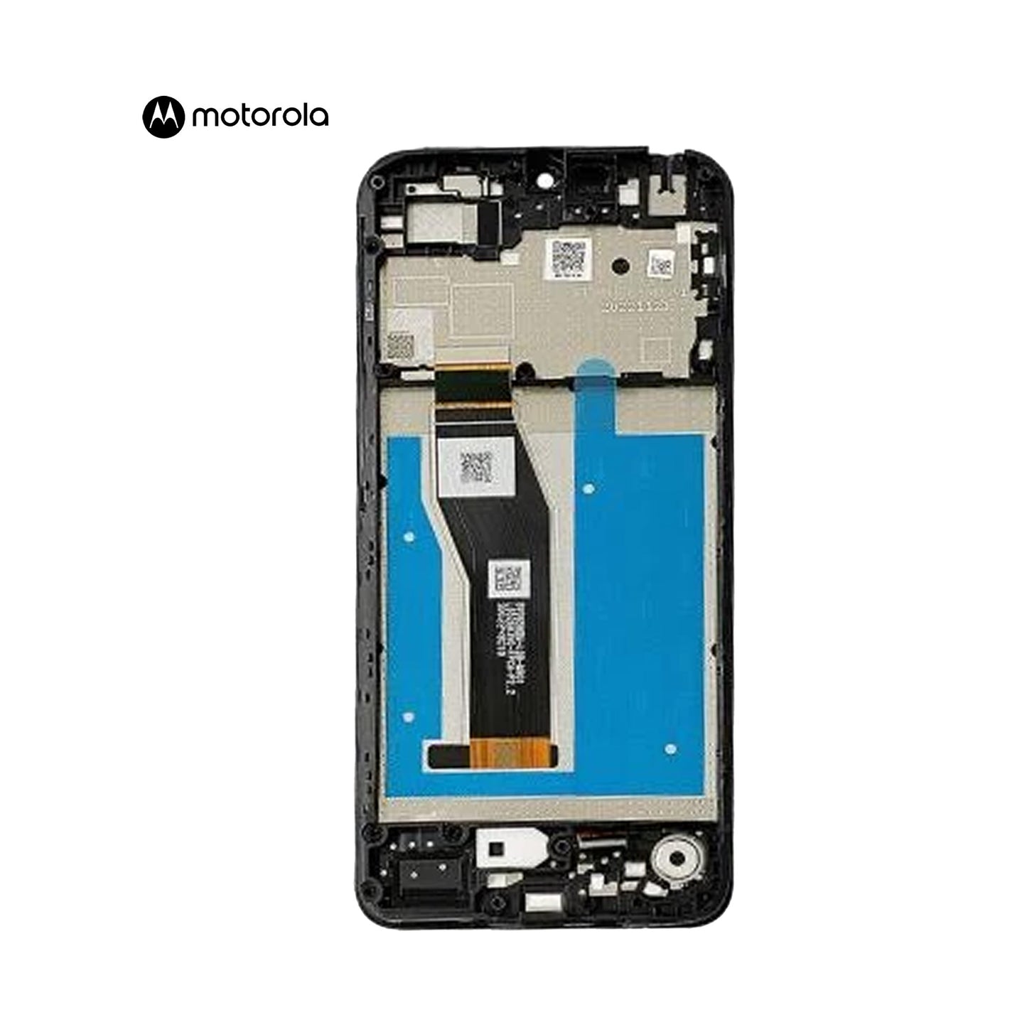 PANTALLA PARA MOTOROLA E13 NEGRO CON MARCO