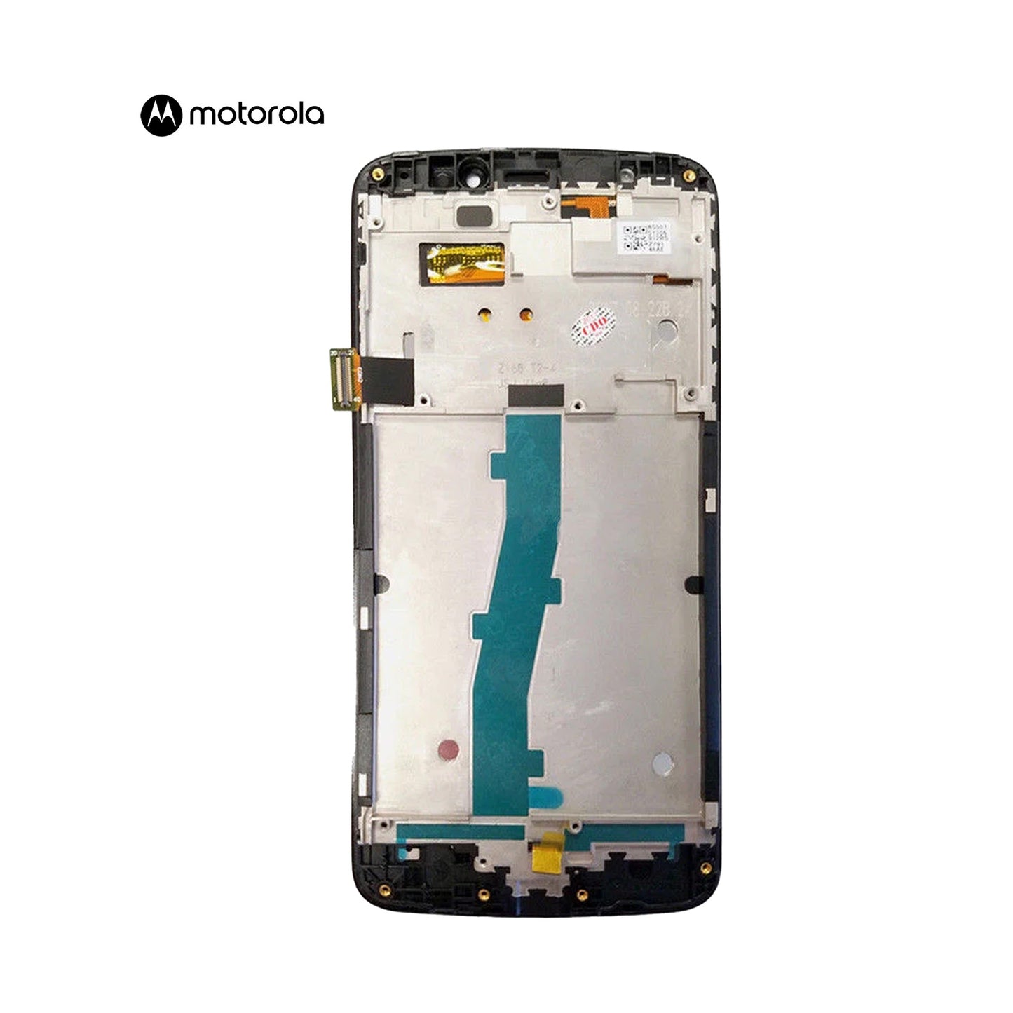 PANTALLA PARA MOTOROLA E4 CON MARCO DORADO