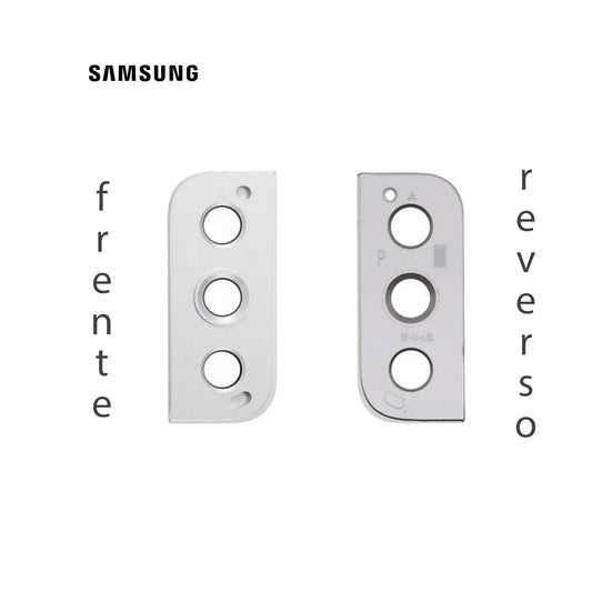 LENS DE CAMARA SAMSUNG S22/ S22 PLUS BLANCO CON MARCO