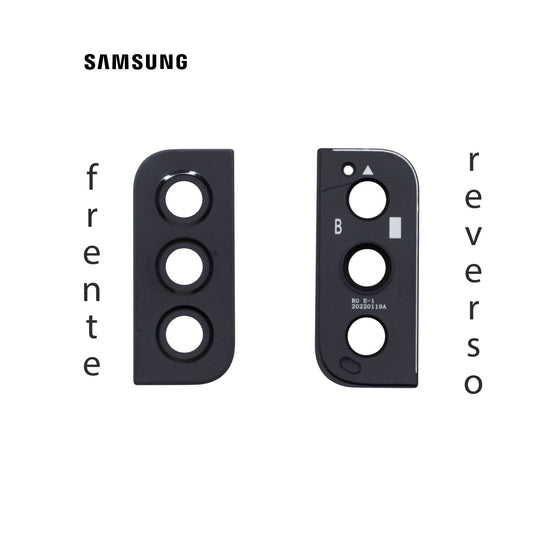 LENS DE CAMARA SAMSUNG S22/S22 PLUS NEGRO CON MARCO