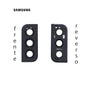 LENS DE CAMARA SAMSUNG S22/S22 PLUS NEGRO CON MARCO