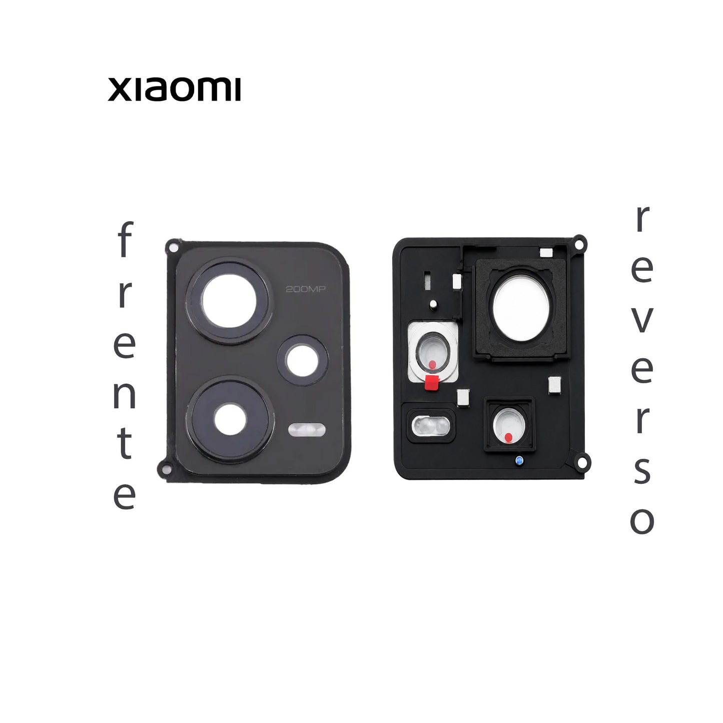 LENS DE CAMARA XIAOMI REDMI 12C NEGRO CON MARCO