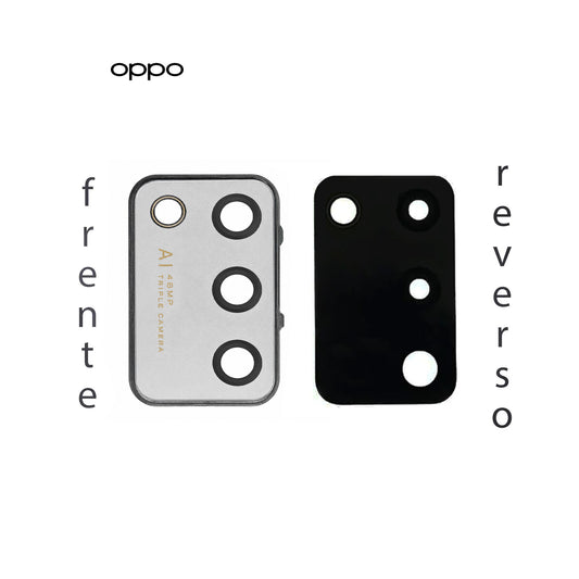 LENS DE CAMARA OPPO RENO 6 LITE CON MARCO PLATA