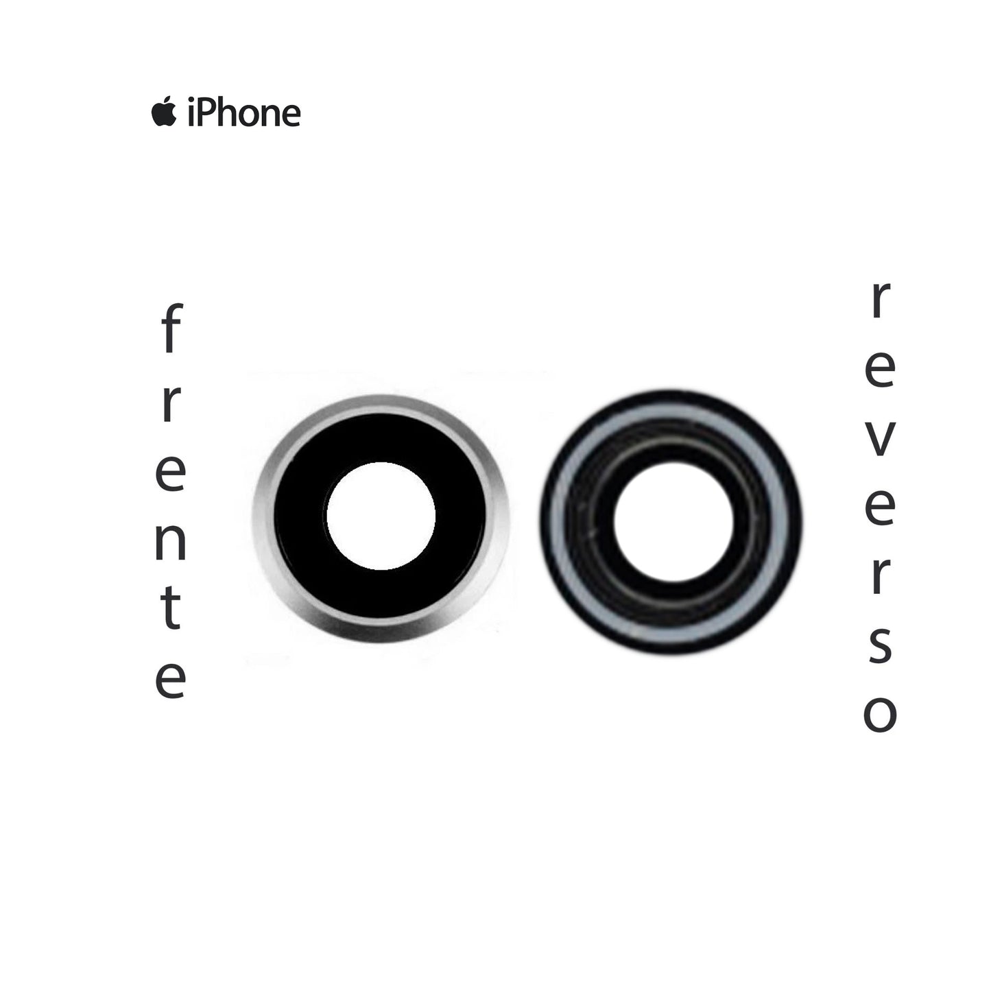 LENS DE CAMARA IPHONE 8G PLATA