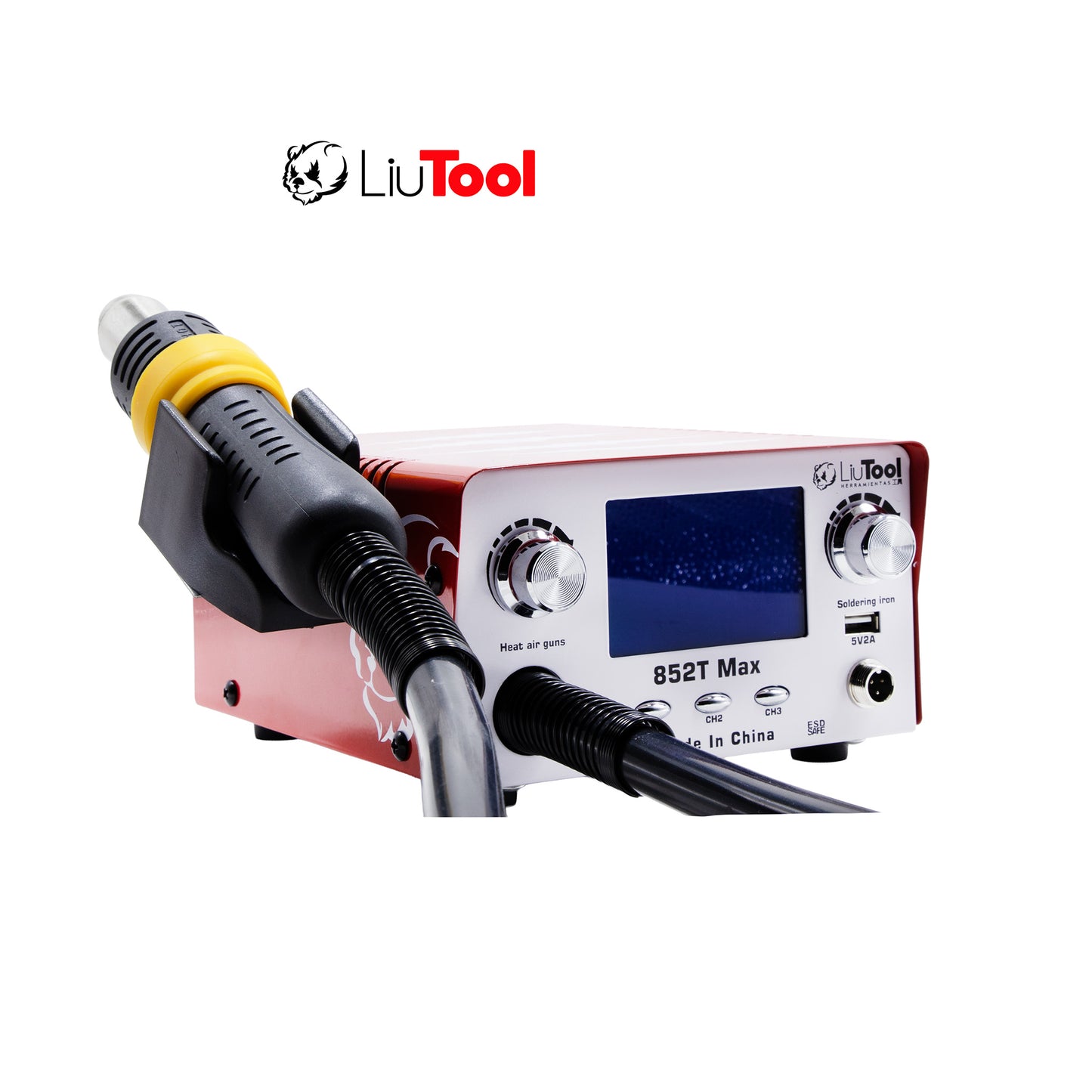 LIUTOOL ESTACION DE SOLDADURA Y AIRE CALIENTE 852TMAX (C210)
