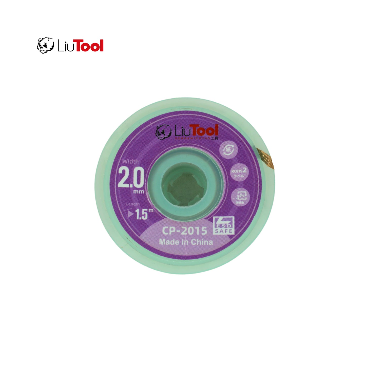 LIUTOOL MALLA DESOLDADORA 2 mm X 1.5 mts