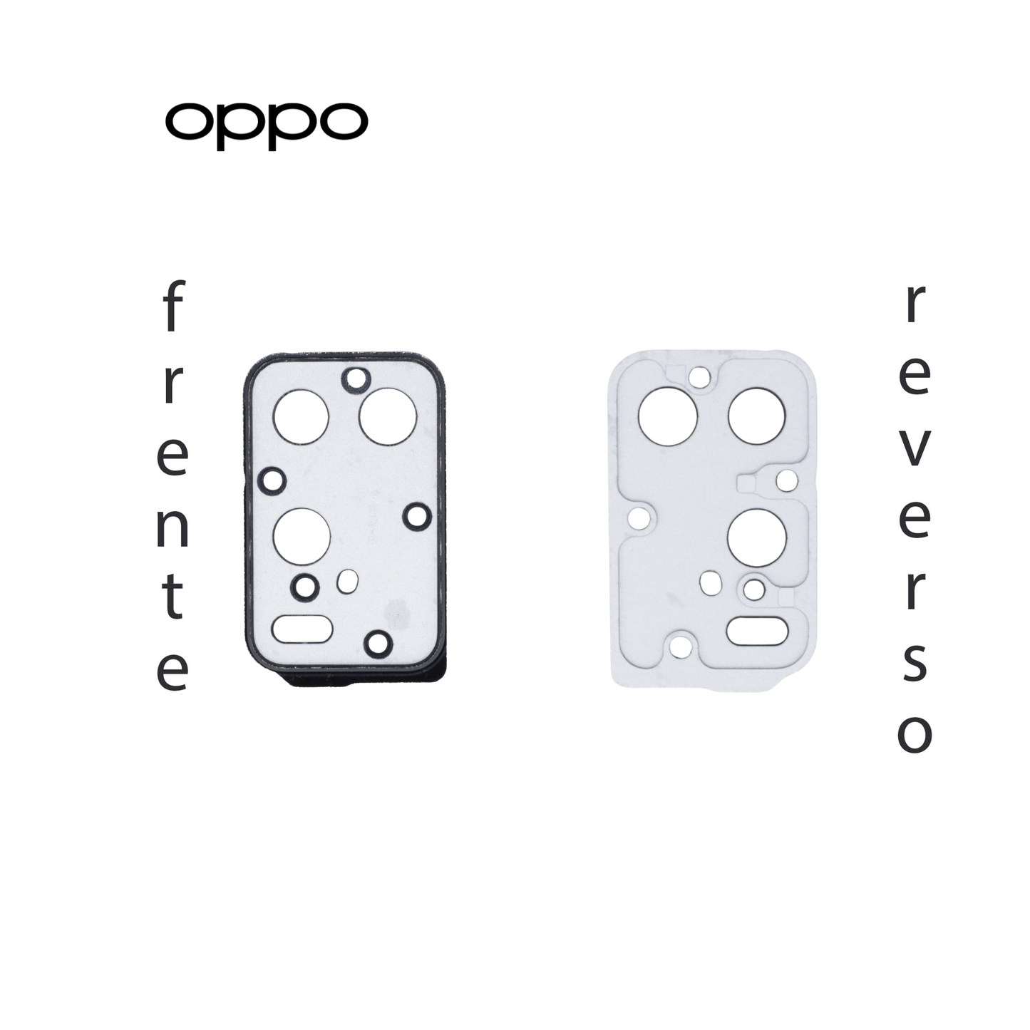 LENS DE CAMARA OPPO A54 4G NEGRO CON MARCO