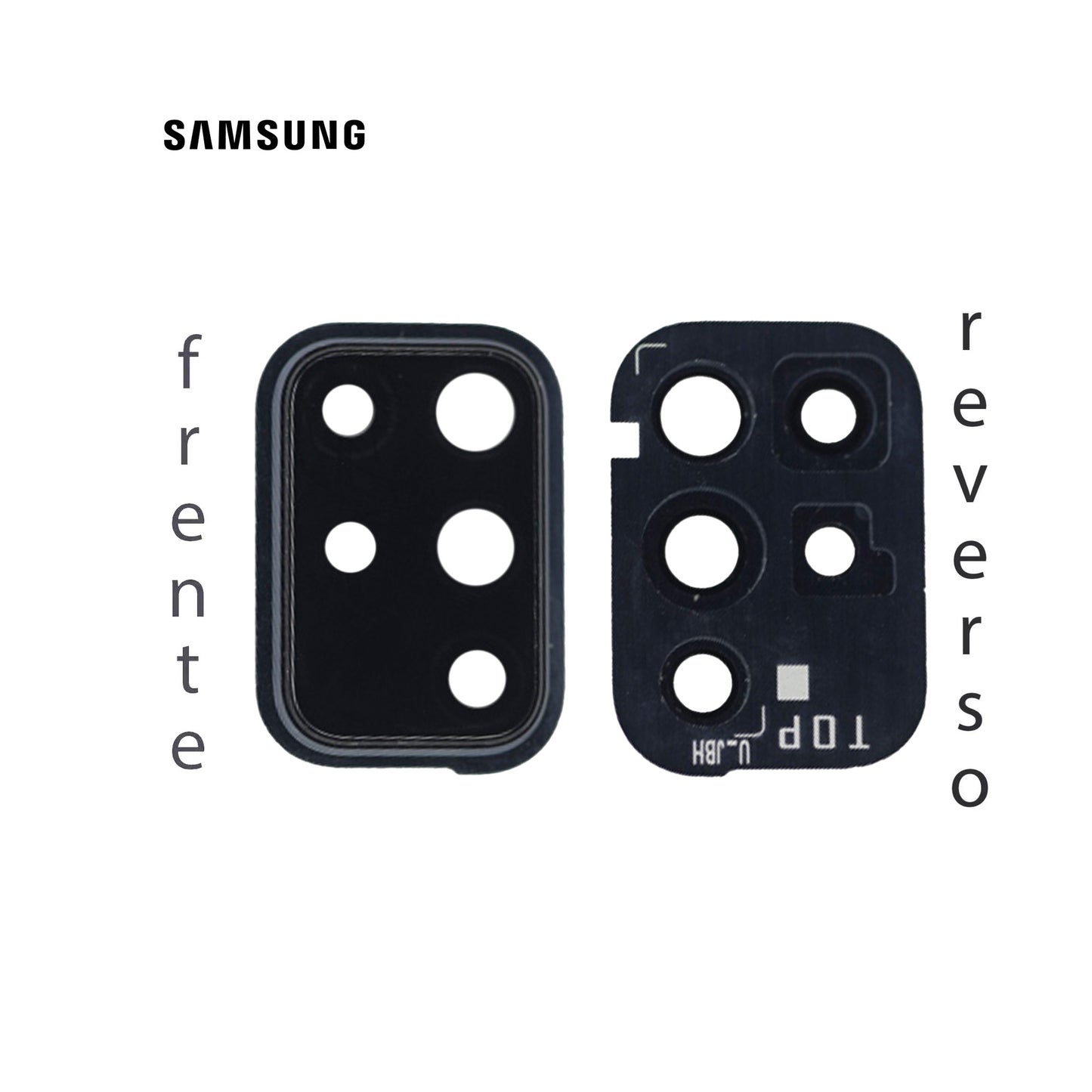 LENS DE CAMARA SAMSUNG A71 NEGRO CON MARCO