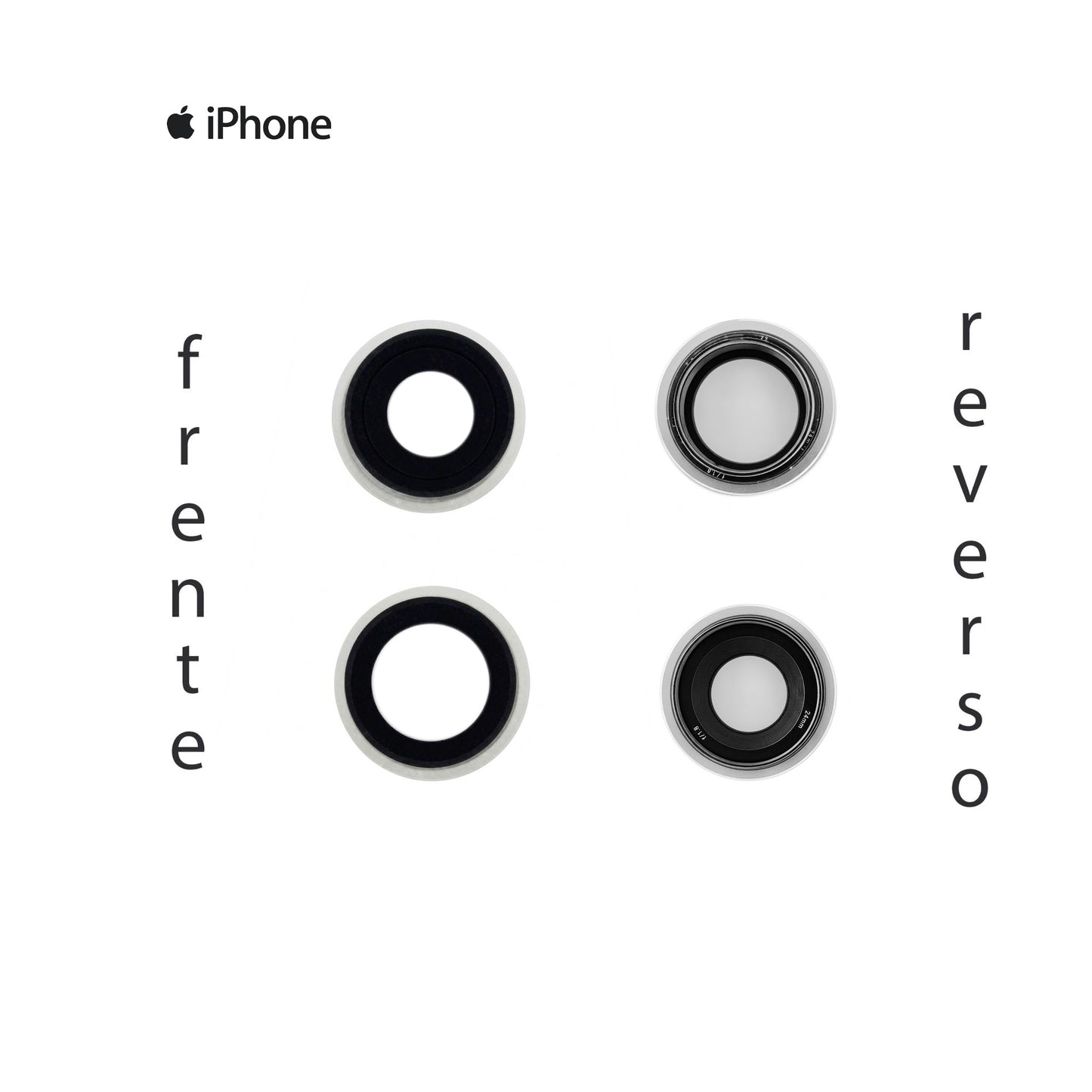 LENS DE CAMARA IPHONE 11 BLANCO