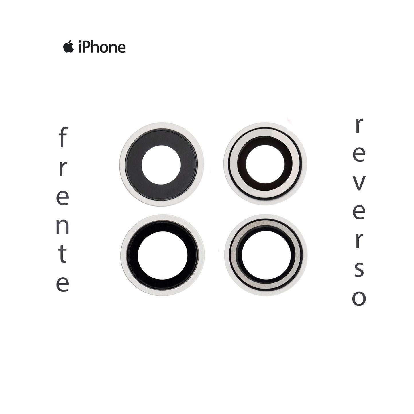 LENS DE CAMARA IPHONE 12 BLANCO