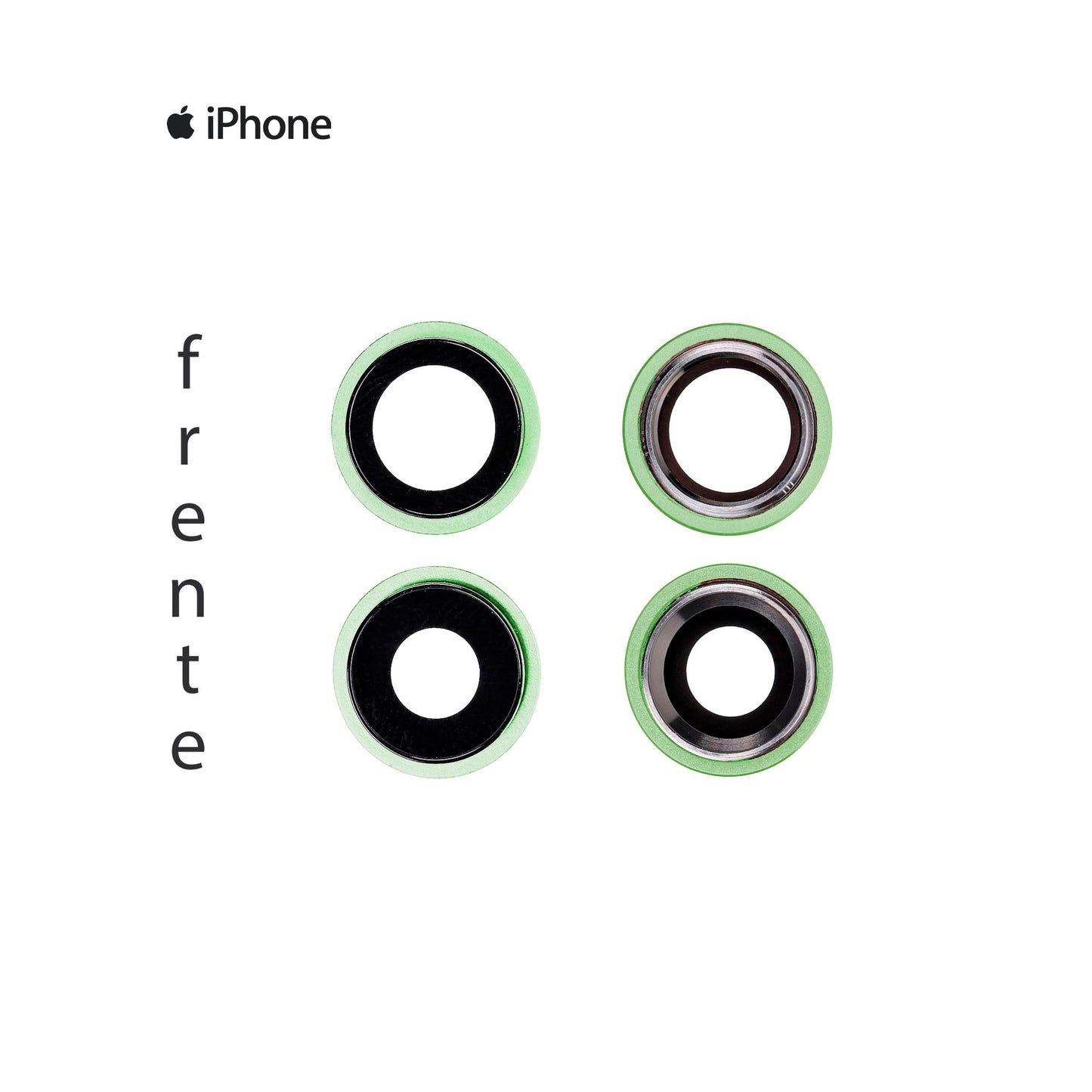 LENS DE CAMARA IPHONE 12 VERDE MENTA