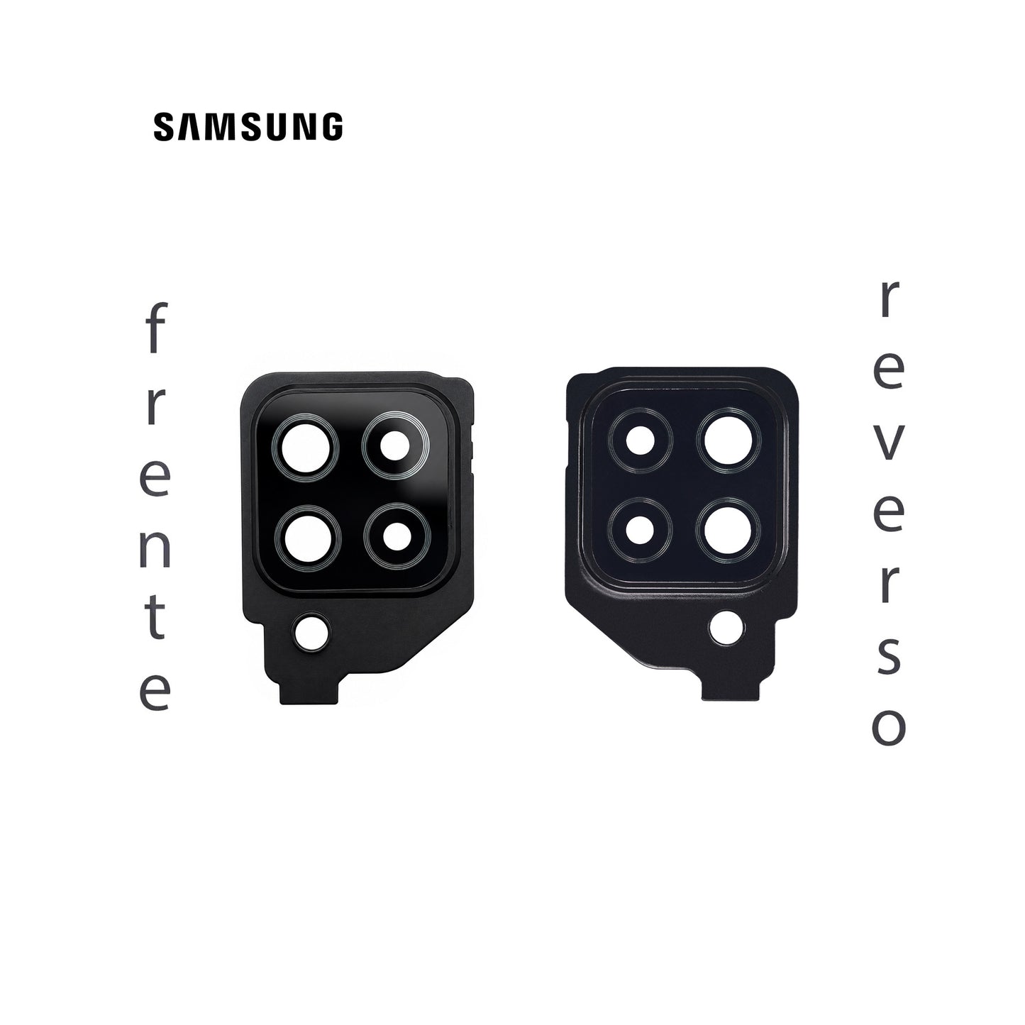 LENS DE CAMARA SAMSUNG A22 4G NEGRO CON MARCO