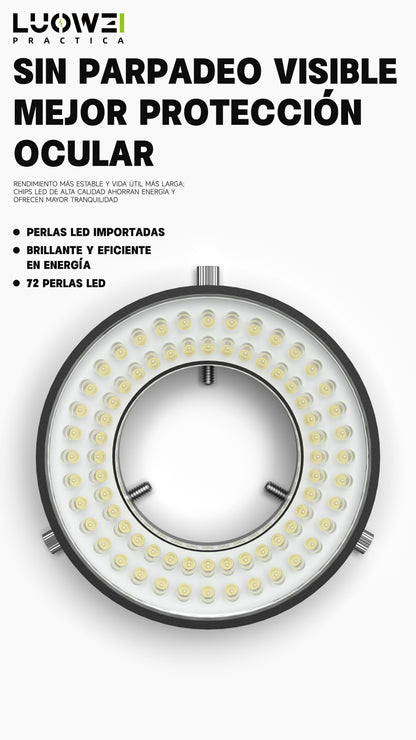 LUOWEI ANILLO DE LUZ PARA MICROSCOPIO LS03
