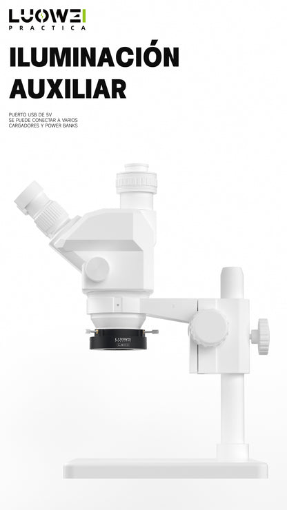 LUOWEI ANILLO DE LUZ PARA MICROSCOPIO LS03
