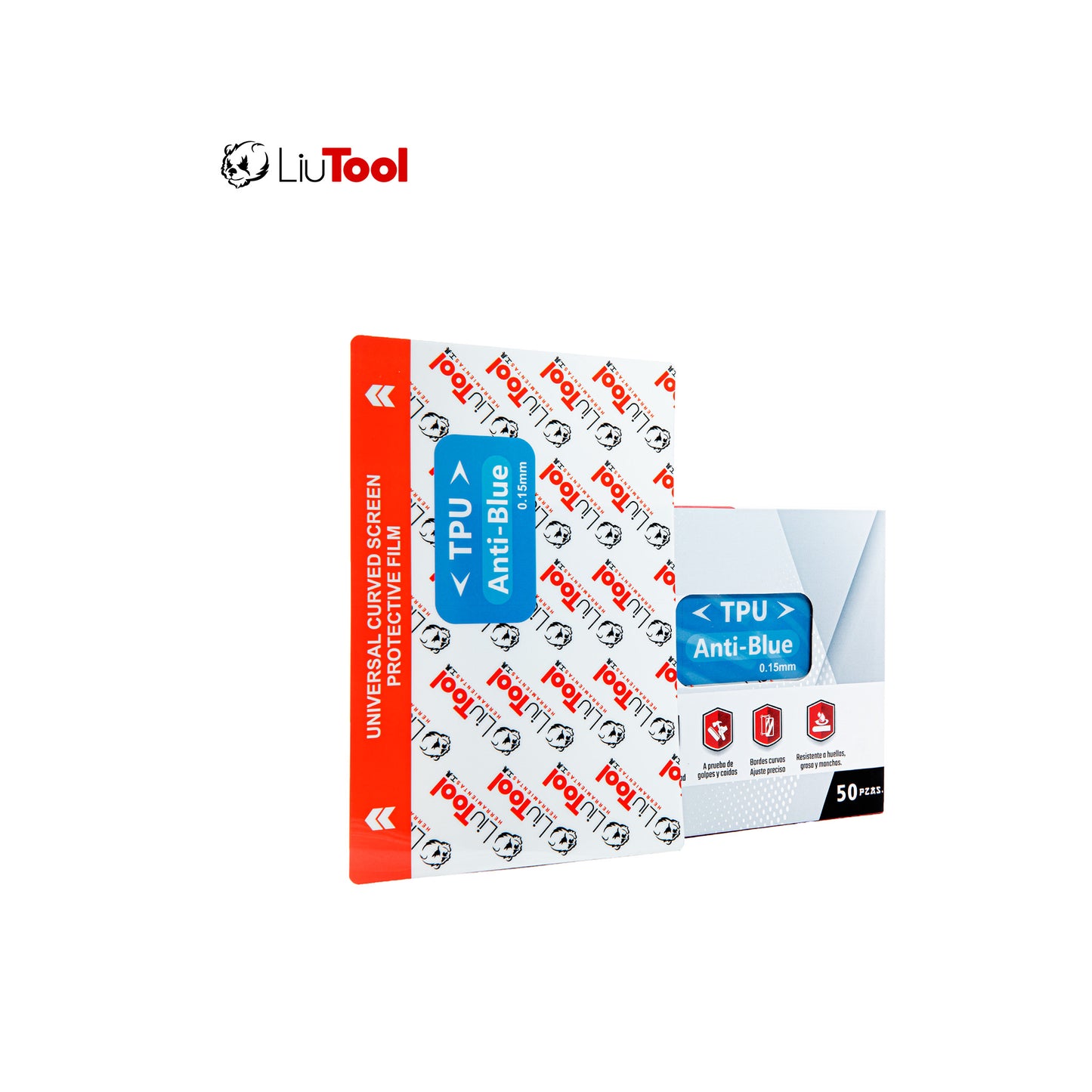LIUTOOL MICA DE HIDROGEL BLUE RAY TPU .15mm (50pzas)