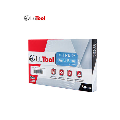 LIUTOOL MICA DE HIDROGEL BLUE RAY TPU .15mm (50pzas)