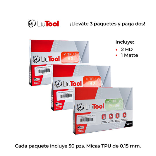 LIUTOOL MICA DE HIDROGEL TPU 3X2